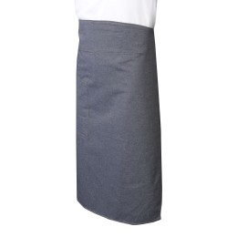 AP172  Custom-made half-length denim apron, design side open pocket denim apron, back strap, denim apron supplier Hong Kong AP172  Custom-made half-length denim apron, design side open pocket denim apron, back strap, denim apron supplier Hong Kong